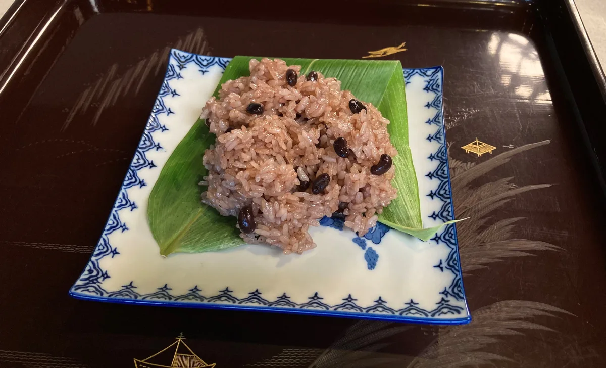 てんこ小豆の赤飯(てんこあずきのせきはん)