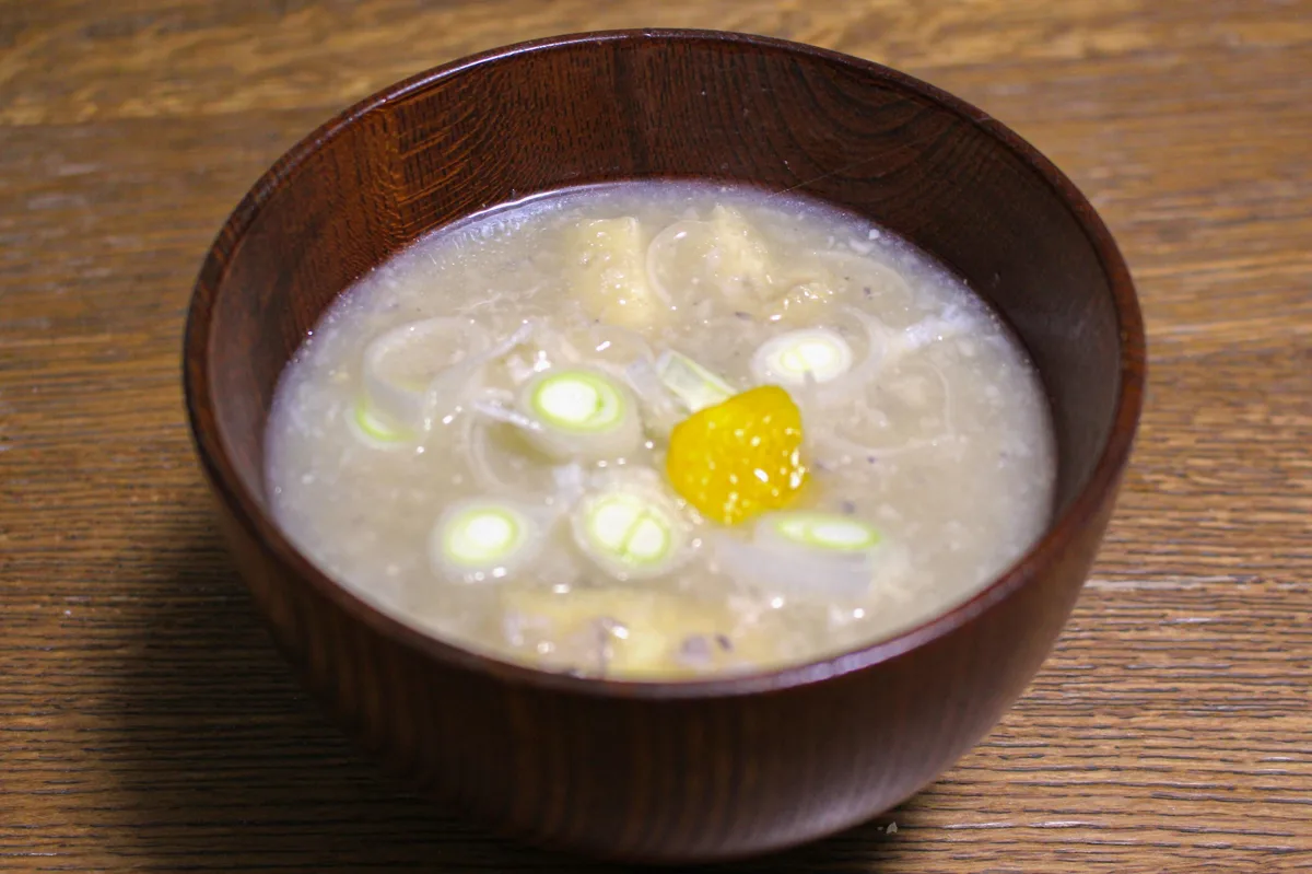 れんこんのすり流し汁/れんこんのごりごり汁