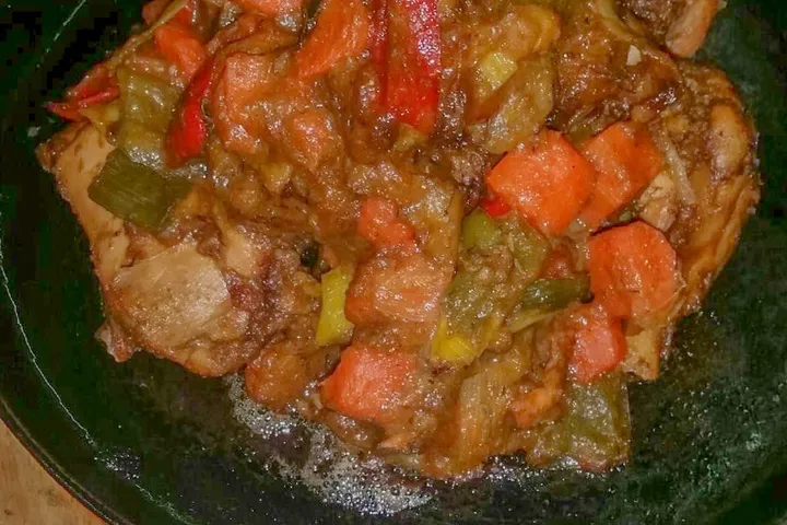 プレ・デジェ(鶏肉とプランテーンの炒め煮)